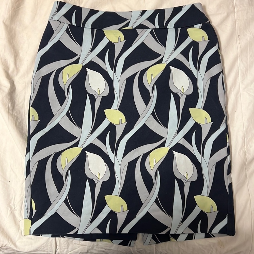 Floral Print Ann Taylor Skirt